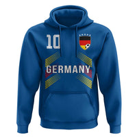 Germany Soccer Sports Graphic Number 10 Jersey Style Hoodie Proud German Football Fans Game Day Pride