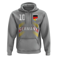 Germany Soccer Sports Graphic Number 10 Jersey Style Hoodie Proud German Football Fans Game Day Pride