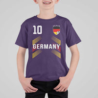 Germany Soccer Sports Graphic Number 10 Jersey Style T Shirt For Kid Proud German Football Fans Game Day Pride