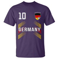 Germany Soccer Sports Graphic Number 10 Jersey Style T Shirt Proud German Football Fans Game Day Pride