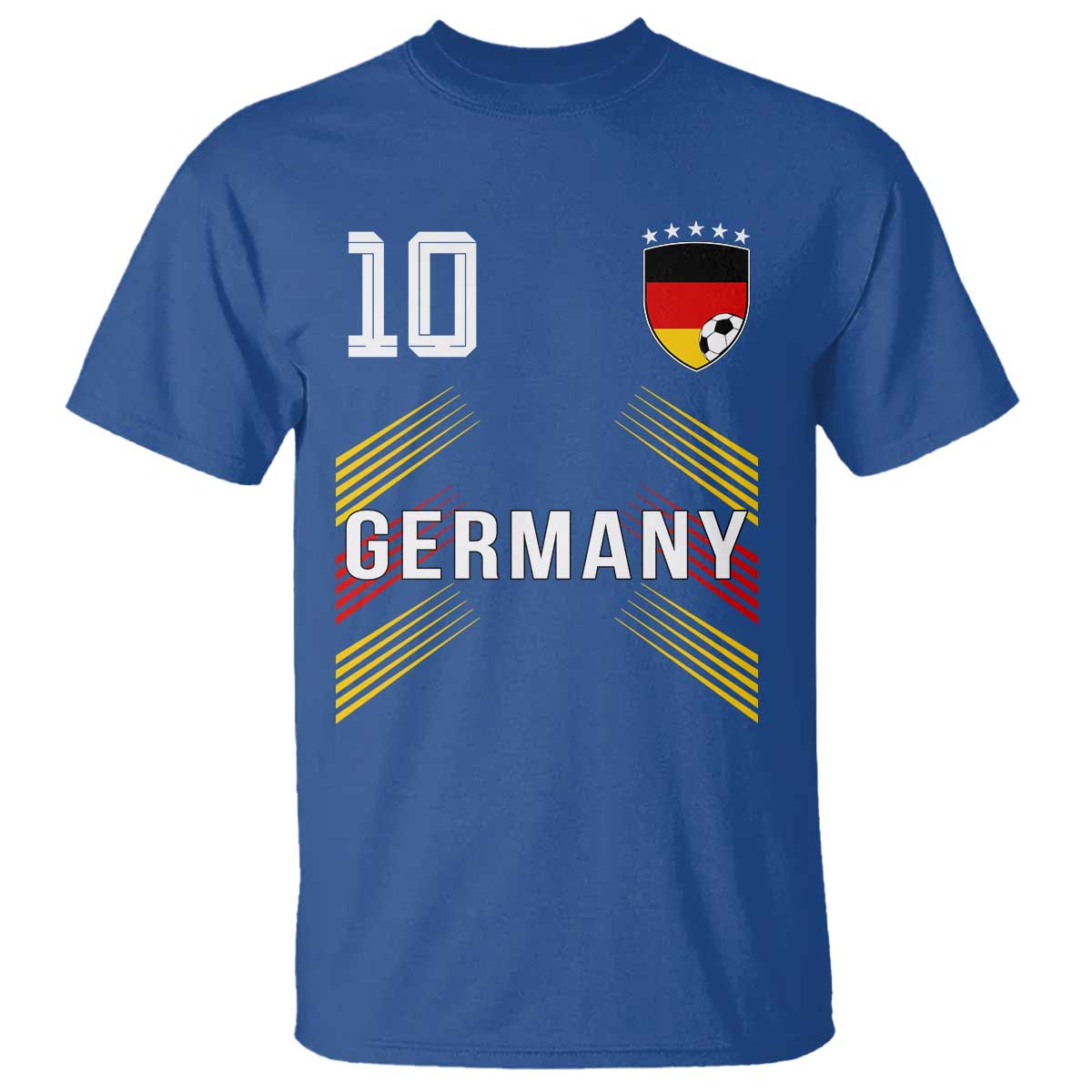 Germany Soccer Sports Graphic Number 10 Jersey Style T Shirt Proud German Football Fans Game Day Pride
