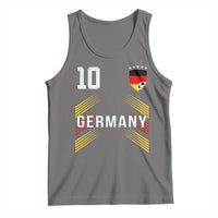 Germany Soccer Sports Graphic Number 10 Jersey Style Tank Top Proud German Football Fans Game Day Pride