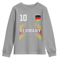 Germany Soccer Sports Graphic Number 10 Jersey Style Youth Sweatshirt Proud German Football Fans Game Day Pride