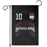 Netherlands Soccer Sports Graphic Number 10 Jersey Style Garden Flag Proud Nederlands Holland Football Fans Game Day Pride