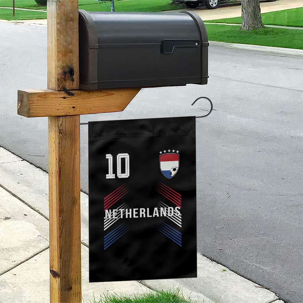 Netherlands Soccer Sports Graphic Number 10 Jersey Style Garden Flag Proud Nederlands Holland Football Fans Game Day Pride