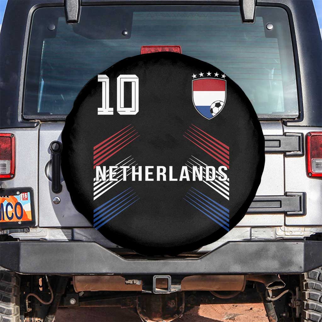 Netherlands Soccer Sports Graphic Number 10 Jersey Style Spare Tire Cover Proud Nederlands Holland Football Fans Game Day Pride