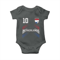 Netherlands Soccer Sports Graphic Number 10 Jersey Style Baby Onesie Proud Nederlands Holland Football Fans Game Day Pride