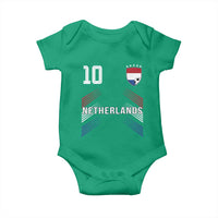 Netherlands Soccer Sports Graphic Number 10 Jersey Style Baby Onesie Proud Nederlands Holland Football Fans Game Day Pride
