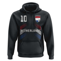Netherlands Soccer Sports Graphic Number 10 Jersey Style Hoodie Proud Nederlands Holland Football Fans Game Day Pride