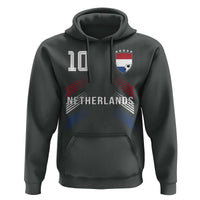 Netherlands Soccer Sports Graphic Number 10 Jersey Style Hoodie Proud Nederlands Holland Football Fans Game Day Pride
