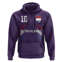 Netherlands Soccer Sports Graphic Number 10 Jersey Style Hoodie Proud Nederlands Holland Football Fans Game Day Pride