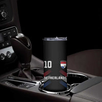 Netherlands Soccer Sports Graphic Number 10 Jersey Style Skinny Tumbler Proud Nederlands Holland Football Fans Game Day Pride