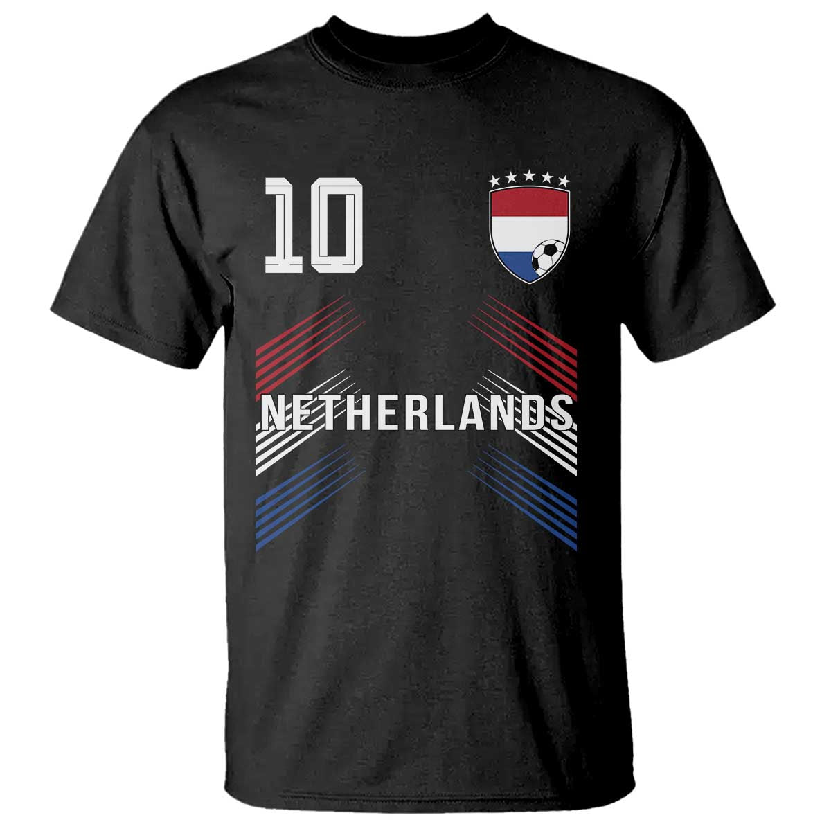 Netherlands Soccer Sports Graphic Number 10 Jersey Style T Shirt Proud Nederlands Holland Football Fans Game Day Pride