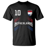 Netherlands Soccer Sports Graphic Number 10 Jersey Style T Shirt Proud Nederlands Holland Football Fans Game Day Pride