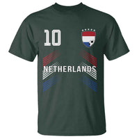 Netherlands Soccer Sports Graphic Number 10 Jersey Style T Shirt Proud Nederlands Holland Football Fans Game Day Pride
