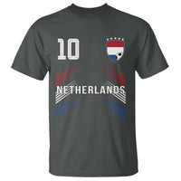 Netherlands Soccer Sports Graphic Number 10 Jersey Style T Shirt Proud Nederlands Holland Football Fans Game Day Pride