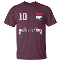 Netherlands Soccer Sports Graphic Number 10 Jersey Style T Shirt Proud Nederlands Holland Football Fans Game Day Pride