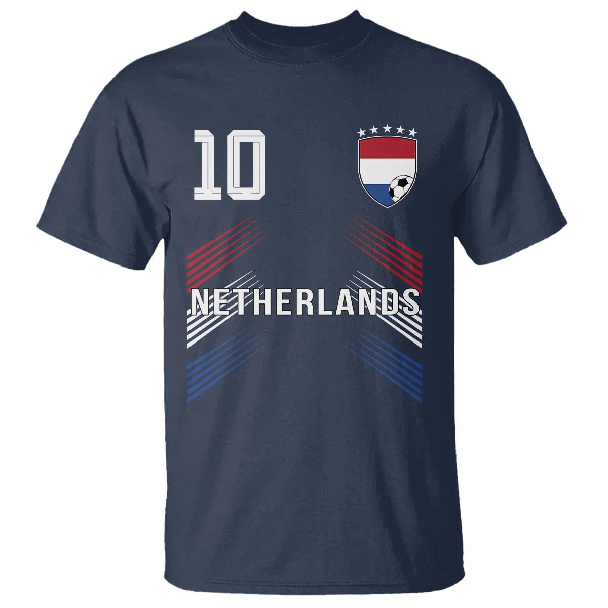 Netherlands Soccer Sports Graphic Number 10 Jersey Style T Shirt Proud Nederlands Holland Football Fans Game Day Pride