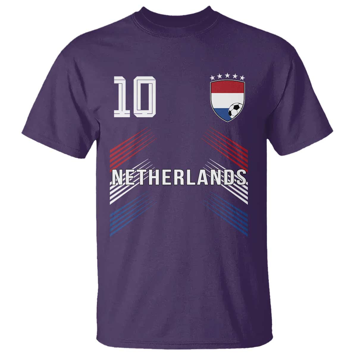 Netherlands Soccer Sports Graphic Number 10 Jersey Style T Shirt Proud Nederlands Holland Football Fans Game Day Pride