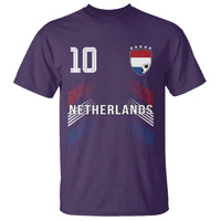 Netherlands Soccer Sports Graphic Number 10 Jersey Style T Shirt Proud Nederlands Holland Football Fans Game Day Pride