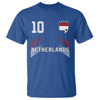 Netherlands Soccer Sports Graphic Number 10 Jersey Style T Shirt Proud Nederlands Holland Football Fans Game Day Pride