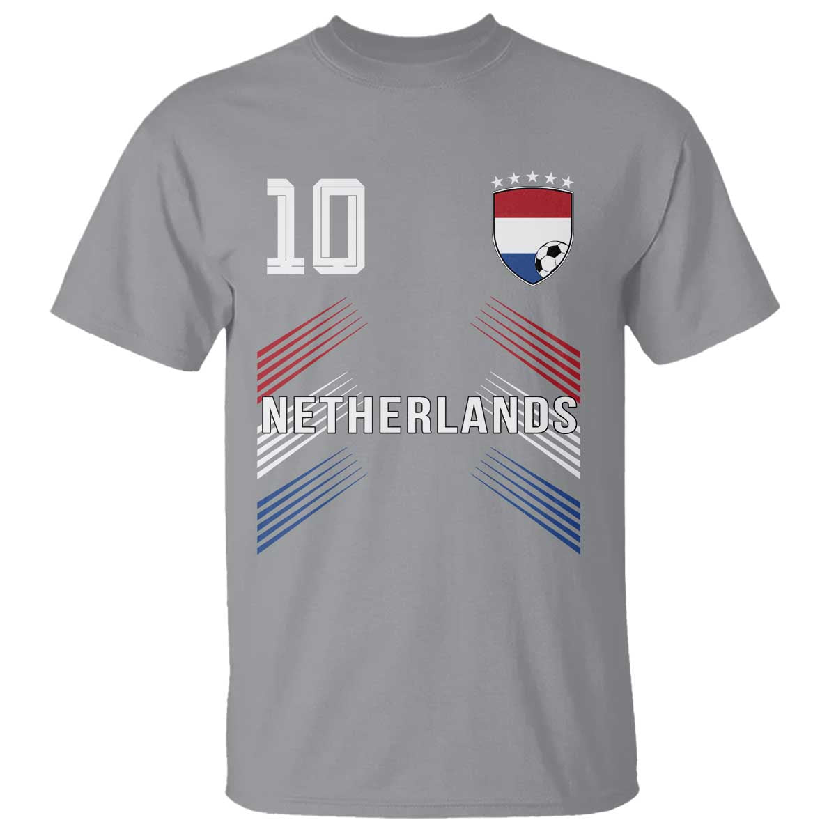 Netherlands Soccer Sports Graphic Number 10 Jersey Style T Shirt Proud Nederlands Holland Football Fans Game Day Pride