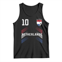 Netherlands Soccer Sports Graphic Number 10 Jersey Style Tank Top Proud Nederlands Holland Football Fans Game Day Pride