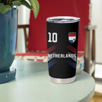 Netherlands Soccer Sports Graphic Number 10 Jersey Style Tumbler Cup Proud Nederlands Holland Football Fans Game Day Pride