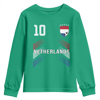Netherlands Soccer Sports Graphic Number 10 Jersey Style Youth Sweatshirt Proud Nederlands Holland Football Fans Game Day Pride