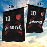 Proud Turkiye Soccer Fans Number 10 Jersey Style Garden Flag Patriotic Turkish Football Turkey Sports Lover