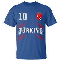 Proud Turkiye Soccer Fans Number 10 Jersey Style T Shirt Patriotic Turkish Football Turkey Sports Lover