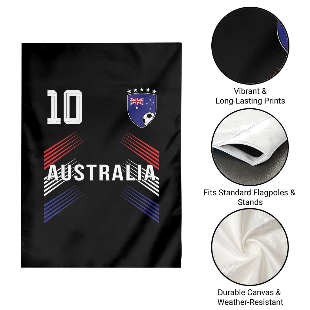 Australia Soccer Sports Graphic Number 10 Jersey Style Garden Flag Proud Australian Football Fans Game Day Pride