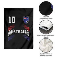 Australia Soccer Sports Graphic Number 10 Jersey Style Garden Flag Proud Australian Football Fans Game Day Pride