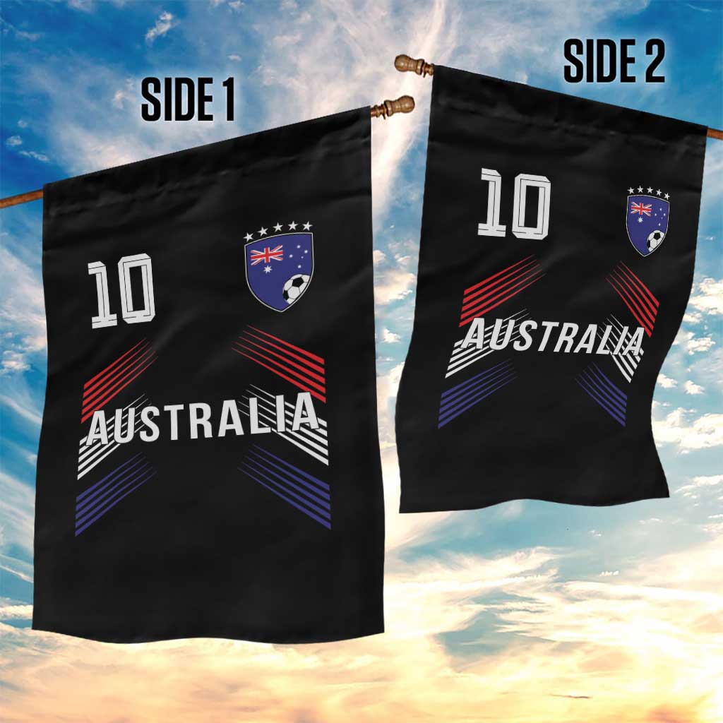 Australia Soccer Sports Graphic Number 10 Jersey Style Garden Flag Proud Australian Football Fans Game Day Pride