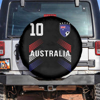 Australia Soccer Sports Graphic Number 10 Jersey Style Spare Tire Cover Proud Australian Football Fans Game Day Pride