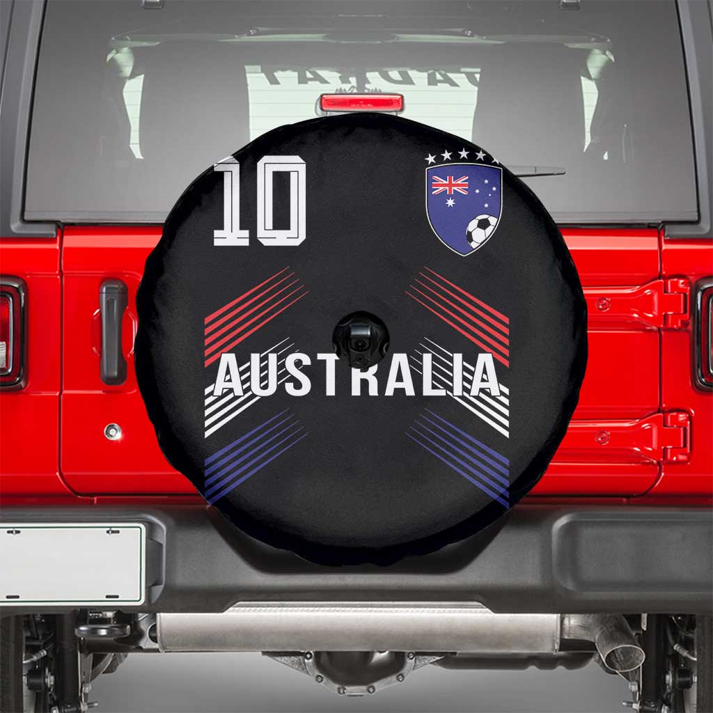 Australia Soccer Sports Graphic Number 10 Jersey Style Spare Tire Cover Proud Australian Football Fans Game Day Pride
