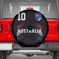 Australia Soccer Sports Graphic Number 10 Jersey Style Spare Tire Cover Proud Australian Football Fans Game Day Pride