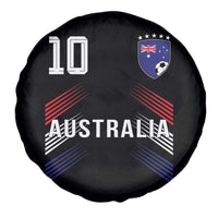 Australia Soccer Sports Graphic Number 10 Jersey Style Spare Tire Cover Proud Australian Football Fans Game Day Pride