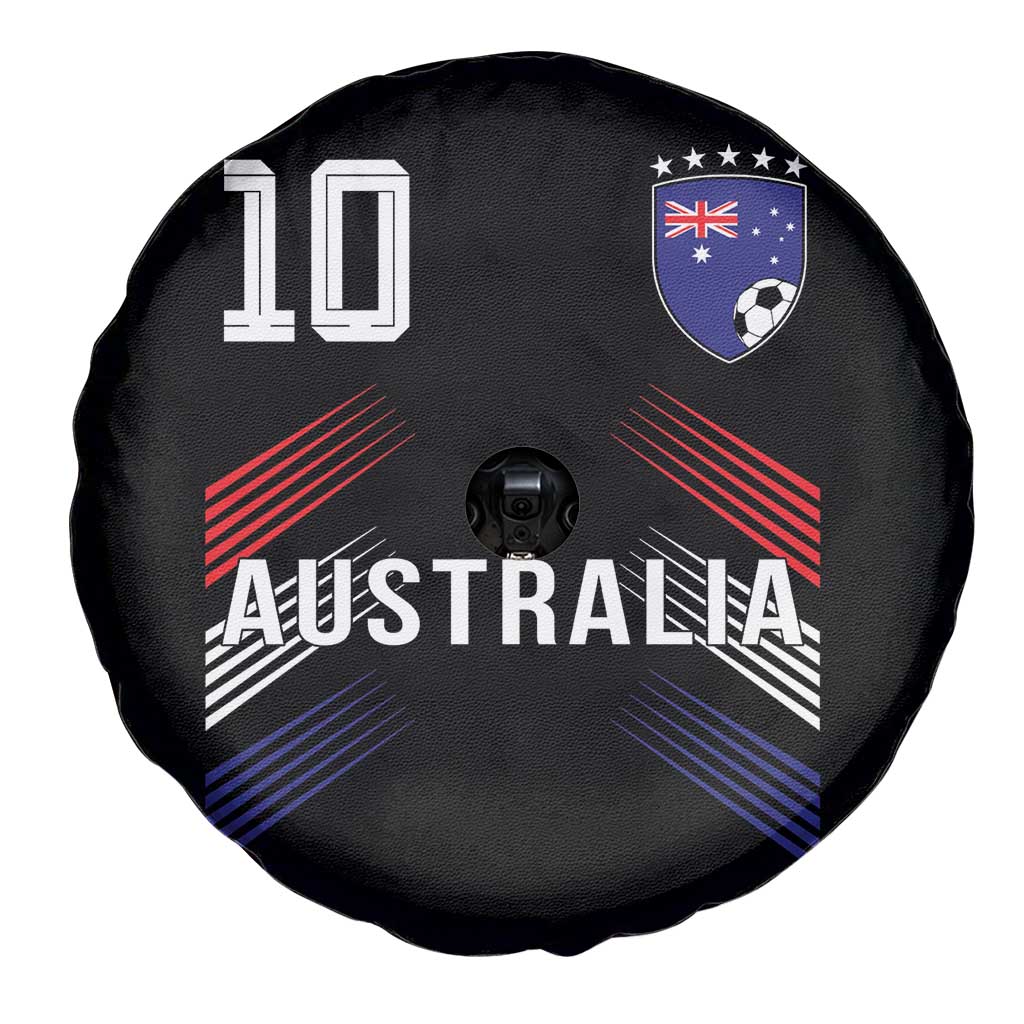 Australia Soccer Sports Graphic Number 10 Jersey Style Spare Tire Cover Proud Australian Football Fans Game Day Pride