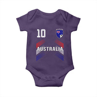 Australia Soccer Sports Graphic Number 10 Jersey Style Baby Onesie Proud Australian Football Fans Game Day Pride
