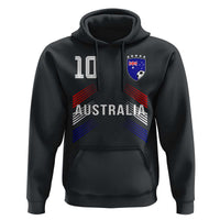 Australia Soccer Sports Graphic Number 10 Jersey Style Hoodie Proud Australian Football Fans Game Day Pride