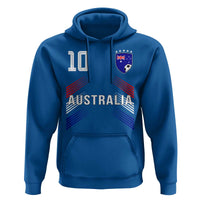 Australia Soccer Sports Graphic Number 10 Jersey Style Hoodie Proud Australian Football Fans Game Day Pride