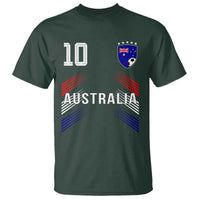 Australia Soccer Sports Graphic Number 10 Jersey Style T Shirt Proud Australian Football Fans Game Day Pride