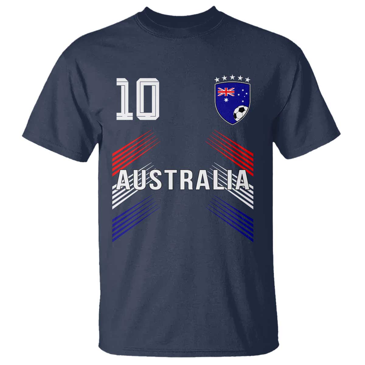 Australia Soccer Sports Graphic Number 10 Jersey Style T Shirt Proud Australian Football Fans Game Day Pride