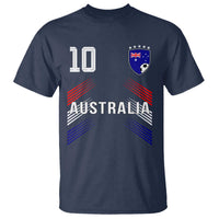 Australia Soccer Sports Graphic Number 10 Jersey Style T Shirt Proud Australian Football Fans Game Day Pride