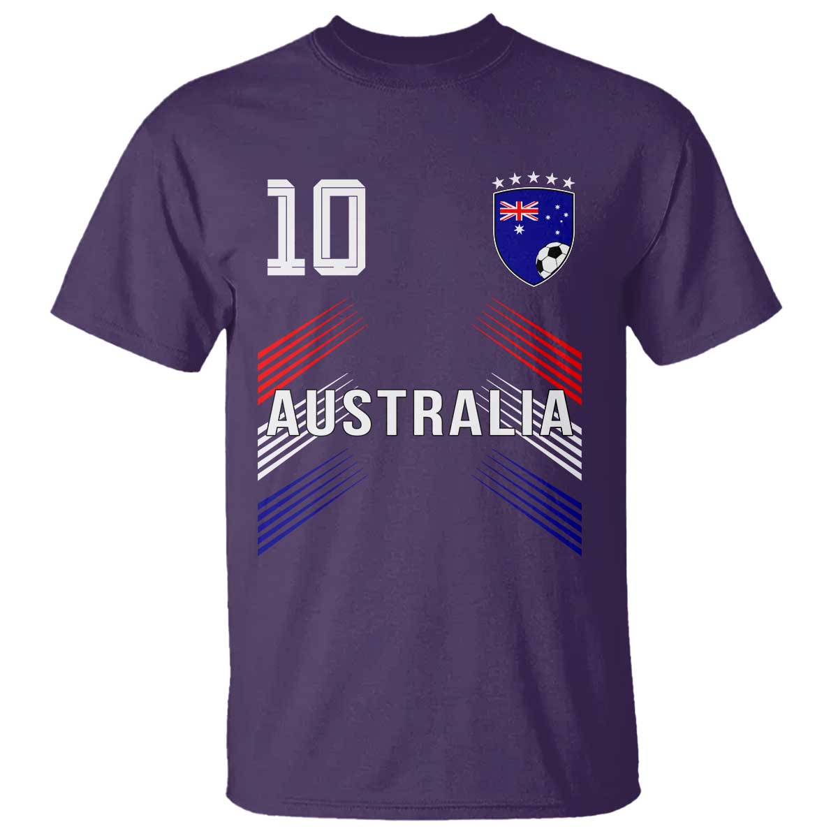 Australia Soccer Sports Graphic Number 10 Jersey Style T Shirt Proud Australian Football Fans Game Day Pride