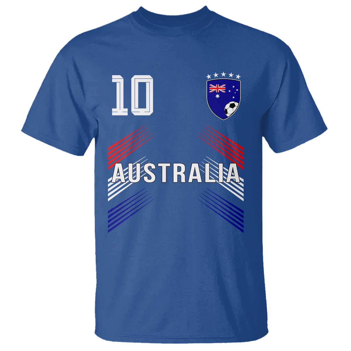 Australia Soccer Sports Graphic Number 10 Jersey Style T Shirt Proud Australian Football Fans Game Day Pride