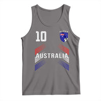 Australia Soccer Sports Graphic Number 10 Jersey Style Tank Top Proud Australian Football Fans Game Day Pride