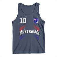 Australia Soccer Sports Graphic Number 10 Jersey Style Tank Top Proud Australian Football Fans Game Day Pride