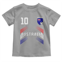 Australia Soccer Sports Graphic Number 10 Jersey Style Toddler T Shirt Proud Australian Football Fans Game Day Pride
